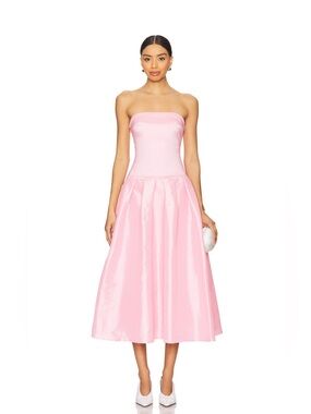 Cambria Strapless Dress in Pink